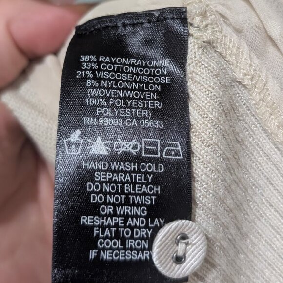 NIC+ZOE  | Side Peplum Cardigan In Cream - Picture 8 of 9